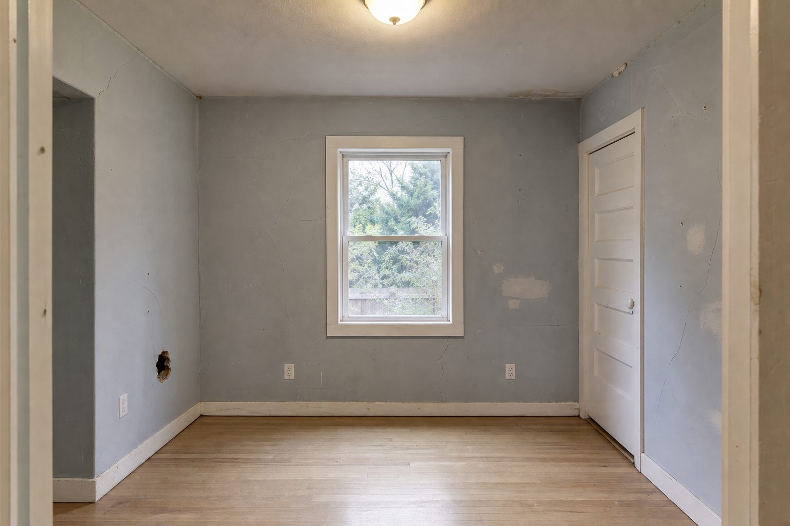 Before — Bedroom Drywall & Paint